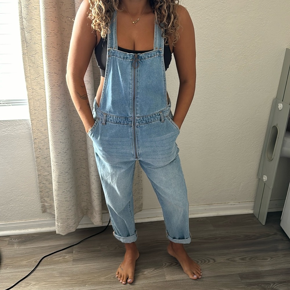 Forever 21 front zip jumpsuit overalls